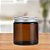 Pote de Vidro Âmbar com Tampa de Alumínio Prata - 100ml - 1 unidade - Rizzo - Imagem 1