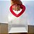 Sacola Transparente Fosca PVC com Alça Coração Vermelho - 16x15x8cm - 1 unidades - Rizzo - Imagem 6