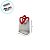 Sacola Transparente Fosca PVC com Alça Coração Vermelho - 16x15x8cm - 1 unidades - Rizzo - Imagem 7