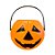 Enfeite Decorativo De Halloween - Balde Abóbora - 9x9,5cm - 1 unidade - Rizzo - Imagem 1