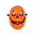 Máscara de Halloween - Abóbora - 26x18,5cm - 1 unidade - Rizzo - Imagem 1