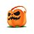 Enfeite Decorativo De Halloween - Cestinha Abóbora - 12x9cm - 3 unidades - Rizzo - Imagem 1