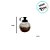 Garrafa Squeeze Bola Mumia - Cinza - 500ml - 1 unidade - Rizzo - Imagem 2