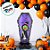 Balão de Festa Microfoil 39" 99cmx57cm - Bruxa no Caixão Halloween - 1 unidade - Rizzo - Imagem 3
