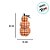 Enfeite Decorativo De Halloween - Trio De Abóbora Xadrez - Laranja - 33cm - 1 unidade - Rizzo - Imagem 2