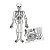 Enfeite Decorativo De Halloween - Esqueleto Articulado - 1,20m - 1 unidade - Cromus - Rizzo - Imagem 1