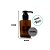 Frasco Retangular Para Sabonete Líquido - Âmbar - 100ml - 4,5x11,5cm  - 1 unidade - Rizzo - Imagem 3