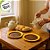 Bandeja Decorativa Girassol - Amarelo Premium - 25,5x25,5cm - 1 unidades - Só Boleiras - Rizzo - Imagem 5