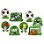Decoração de mesa - Futebol - 8 unidades - Rizzo - Imagem 1