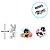Mini Personagens Decorativos - Looney Tunes Baby - 12 unidades - Rizzo - Imagem 3