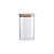Pote De Vidro Hermético Com Tampa De Bambu - 10x20,5cm - 1,7L - 1 unidade - Rizzo - Imagem 1