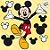 Cartaz Personagem Articulado - Mickey Mouse - 1 unidade - Disney Original - Rizzo - Imagem 1