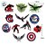 Mini Personagens Decorativos - Capitão América - 12 unidades - Disney Original - Rizzo - Imagem 3