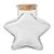 Potinho de Vidro Estrela com Tampa de Rolha - 60ml - 6x6,5cm - Rizzo - Imagem 1