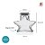 Potinho de Vidro Estrela com Tampa de Rolha - 60ml - 6x6,5cm - Rizzo - Imagem 3