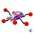 Brinquedo Rasteja Na Parede Assusta - Sticky Aranha Roxa - 8cm - 1 unidade - Rizzo - Imagem 5