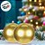 Bola De Natal Grande - Dourada - 25cm - 1 unidade - Rizzo - Imagem 3