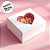 Caixa Para Doces Com Visor De Coração - Branca - 14x14x4cm - 10 unidades - Assk - Rizzo - Imagem 3