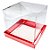 Caixa Para Bolo Pvc Base Vermelha Texturizada - 17x20x17cm - 5 unidades - Assk - Rizzo - Imagem 1