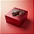 Caixa Para Doces Texturizada Com Visor De Coração - Vermelho - 7x7x3cm - 10 unidades - Assk - Rizzo - Imagem 1