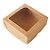 Caixa Para Doces Com Visor - Kraft - 12x12x4cm - 10 unidades - Assk - Rizzo - Imagem 1