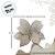 Poinsetia Decorativa - Bege Acinzentado - 30cm - 1 unidade - Rizzo - Imagem 2