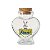 Kit Potinho de Vidro Coração de Páscoa com Rolha 70ml - 6cm x 7cm - 24 unidades - Rizzo - Imagem 1