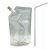 Saco Plástico Com Tampa Lateral e Canudo Para Bebidas - 500ml - 19,5x13cm - 50 unidades - Rizzo - Imagem 4