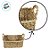 Cesta Decorativa Irai de Seagrass com Alça - 30x20x13cm - 1 unidade - Rizzo - Imagem 3