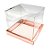 Caixa Para Bolo Pvc Base Rose Texturizada - 15x15x15cm - 5 unidades - Assk - Rizzo - Imagem 1
