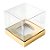Caixa Mini Bolo M (7x7x7cm) Dourada - 10 unidades - Assk - Rizzo - Imagem 1