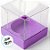 Caixa Mini Bolo M (7x7x7cm) Roxo - 10 unidades - Assk - Rizzo - Imagem 2