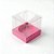 Caixa Mini Bolo M (7x7x7cm) Rosa - 10 unidades - Assk - Rizzo - Imagem 1