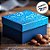 Caixa Azul Quadrada Com Glitter - 6x6x4cm - 10 unidades - Rizzo - Imagem 3