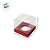 Caixa Para Mini Bolo G Pvc Base Vermelha Texturizada - 8x8x8cm - 10 unidades - Assk - Rizzo - Imagem 2