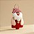Enfeite Para Pendurar de Natal - Papai Noel Artesanal - Chapéu Listrado Vermelho e Branco - 14,5x8cm - 1 unidade - Rizzo - Imagem 1