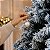 Árvore de Natal Modelo Cardamomo Nevada - 1657 Galhos - 2,70m - Ref. RZO390 - 1 unidade - Rizzo - Imagem 6