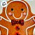 Lata De Metal De Natal - Homem Biscoito De Gengibre Claro - 11,5x13x5cm - 1 unidade - Rizzo - Imagem 2