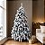 Árvore de Natal Modelo Cardamomo Nevada - 577 Galhos - 1,80m - Ref. RZO387 - 1 unidade - Rizzo - Imagem 1
