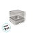Caixa Mini Bolo P (5x5x5cm) Prata Texturizada - 10 unidades - Assk - Rizzo - Imagem 3