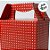 Caixa Sacolinha S2 (14x11x6cm) Vermelho com Bolinhas Brancas - 10 unidades - Assk - Rizzo - Imagem 2