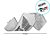 Fita Decorativa Aramada - Trem Natalino - 6,3cm x 9,14m - 1 unidade - Cromus - Rizzo - Imagem 2