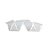 Fita Decorativa Aramada de Natal - Branco - 6,3cm x 9,14m - 1 unidade - Rizzo - Imagem 1