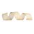 Fita Decorativa de Natal - Bege - 6.3cm x 9.14m - 1 unidade - Rizzo - Imagem 1