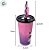 Copo de Plástico com Tampa e Canudo Minnie Mouse Rosa - 500ml - 1 unidade - Disney Original - Rizzo - Imagem 3