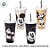 Copo de Plástico com Tampa e Canudo Mickey Preto - 700ml - 1 unidade - Disney Original - Rizzo - Imagem 4