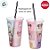 Copo de Plástico com Tampa e Canudo Yululun - 500ml - 1 unidade - Disney Original - Rizzo - Imagem 2