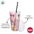 Copo de Plástico com Tampa e Canudo Yululun - 500ml - 1 unidade - Disney Original - Rizzo - Imagem 4