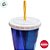 Copo de Plástico com Tampa e Canudo Pato Donald - 700ml - 1 unidade - Disney Original - Rizzo - Imagem 2