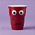 Copo de Plástico Rígido de Halloween - Assustador - Vermelho - 350ml - 1 unidade - Cromus - Rizzo - Imagem 1